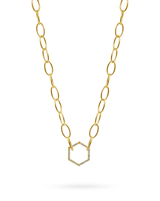 Hexagon Diamond Clasp