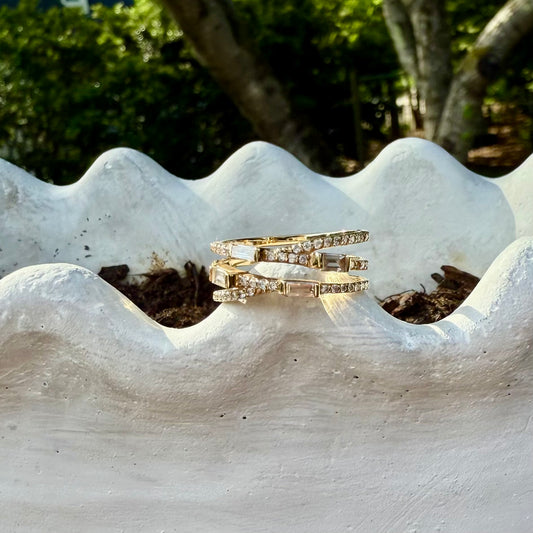 Baguette Diamond Wrap Ring