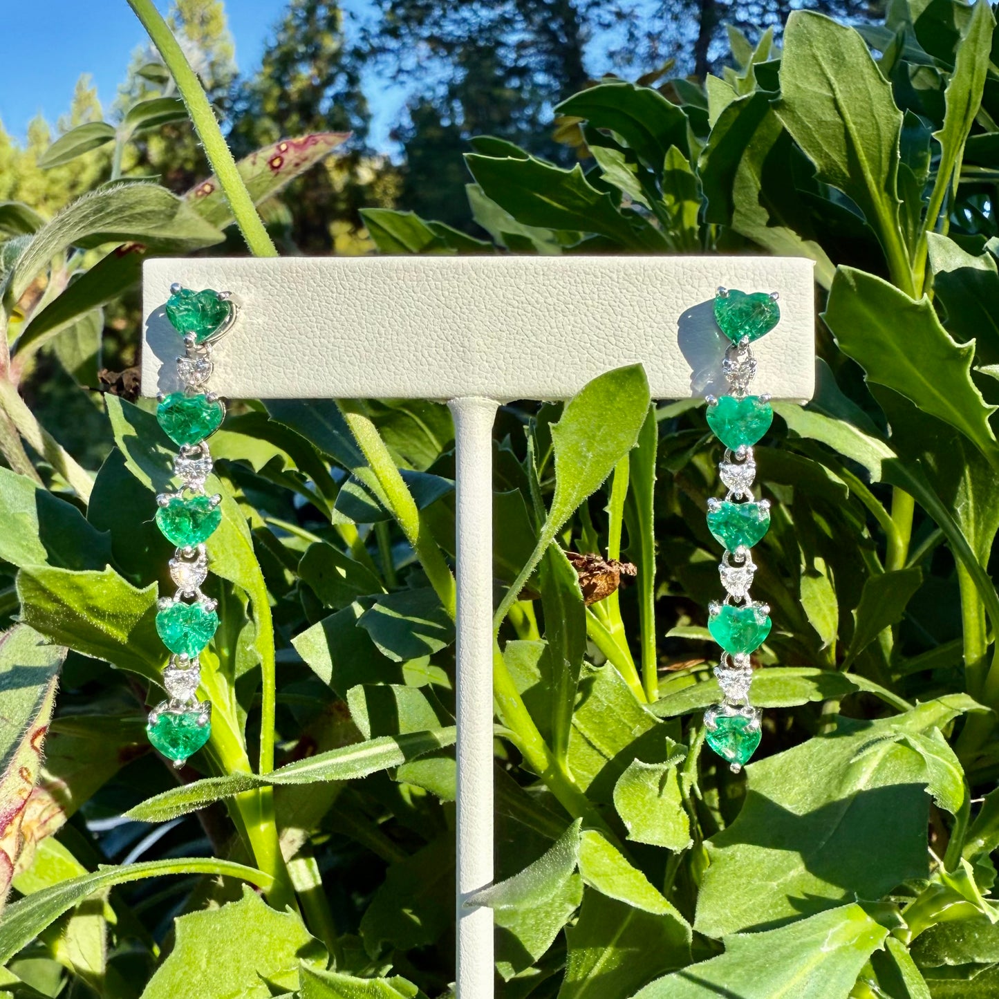 Emerald Cascade Earrings