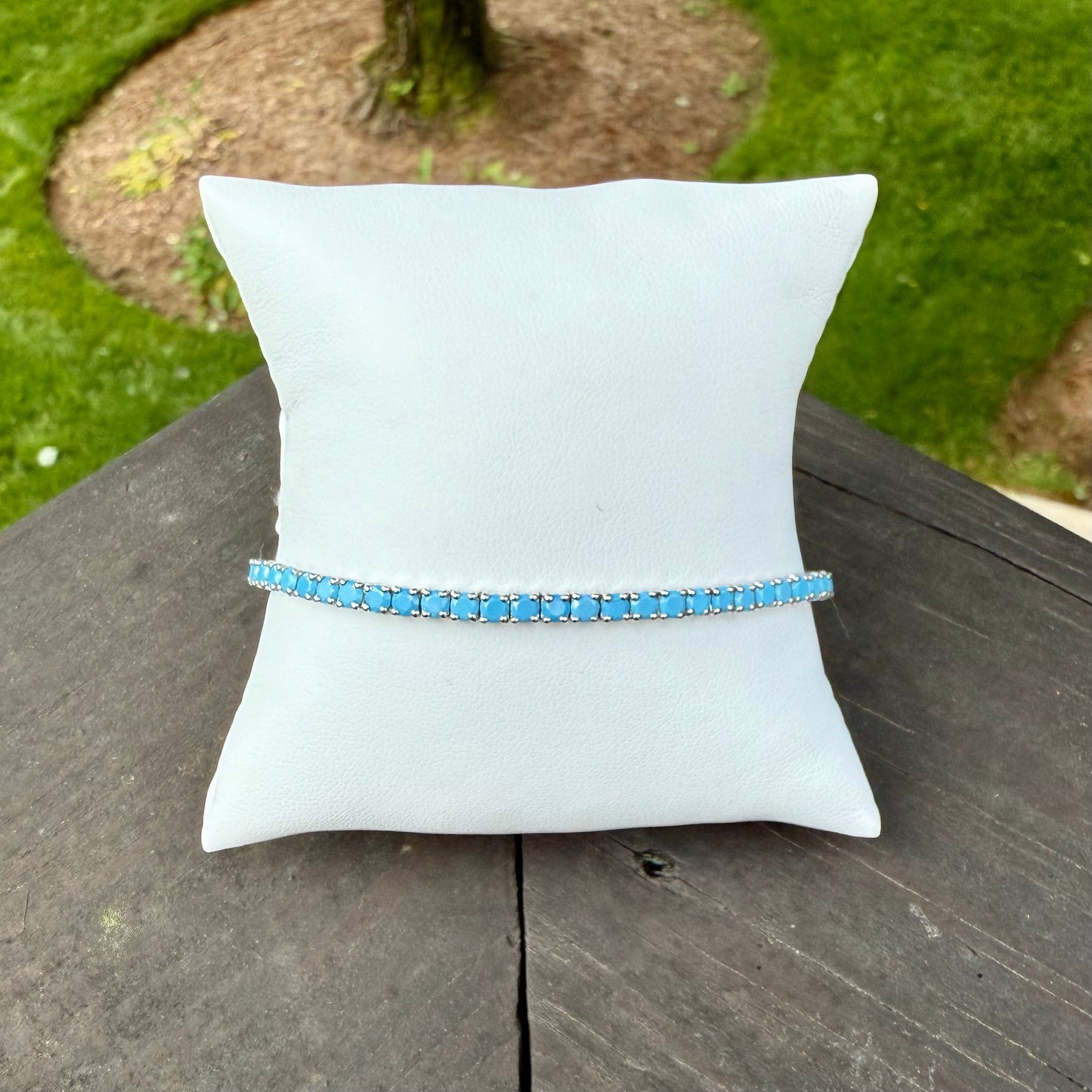 Gemstone Bezel Bracelet