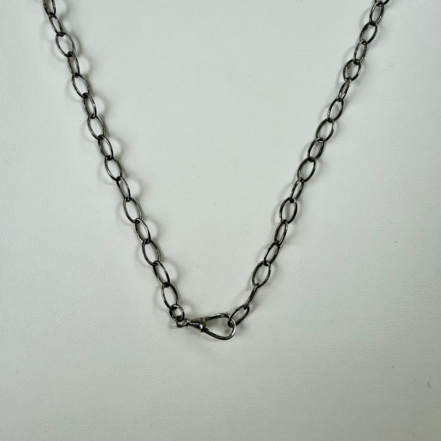 Oval Link Chain with Push Clasp