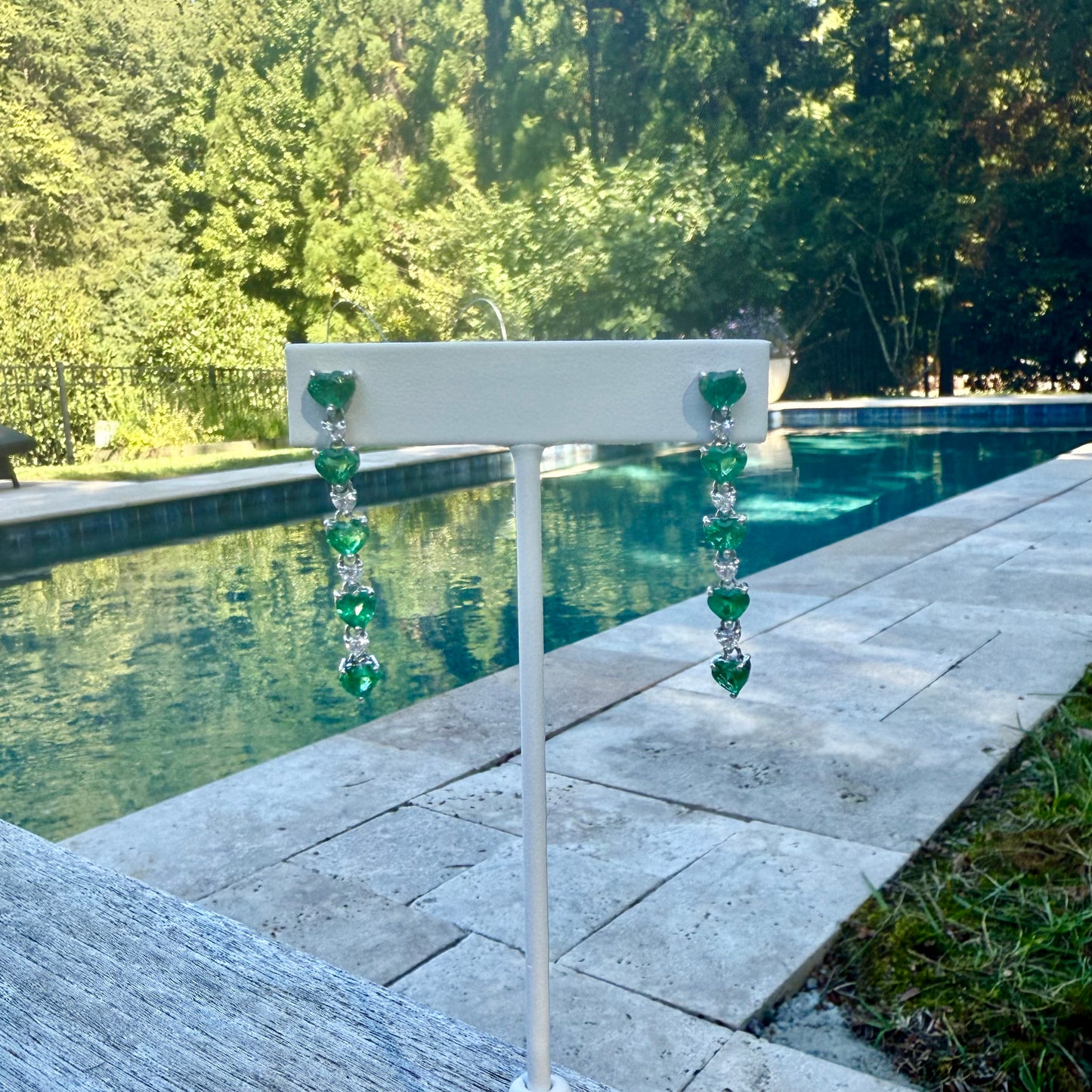 14K gold emerald earrings
emerald cascade earrings
emerald and diamond drop earrings
emerald dangle earrings
green gemstone earrings
luxury emerald earrings
handcrafted emerald jewelry