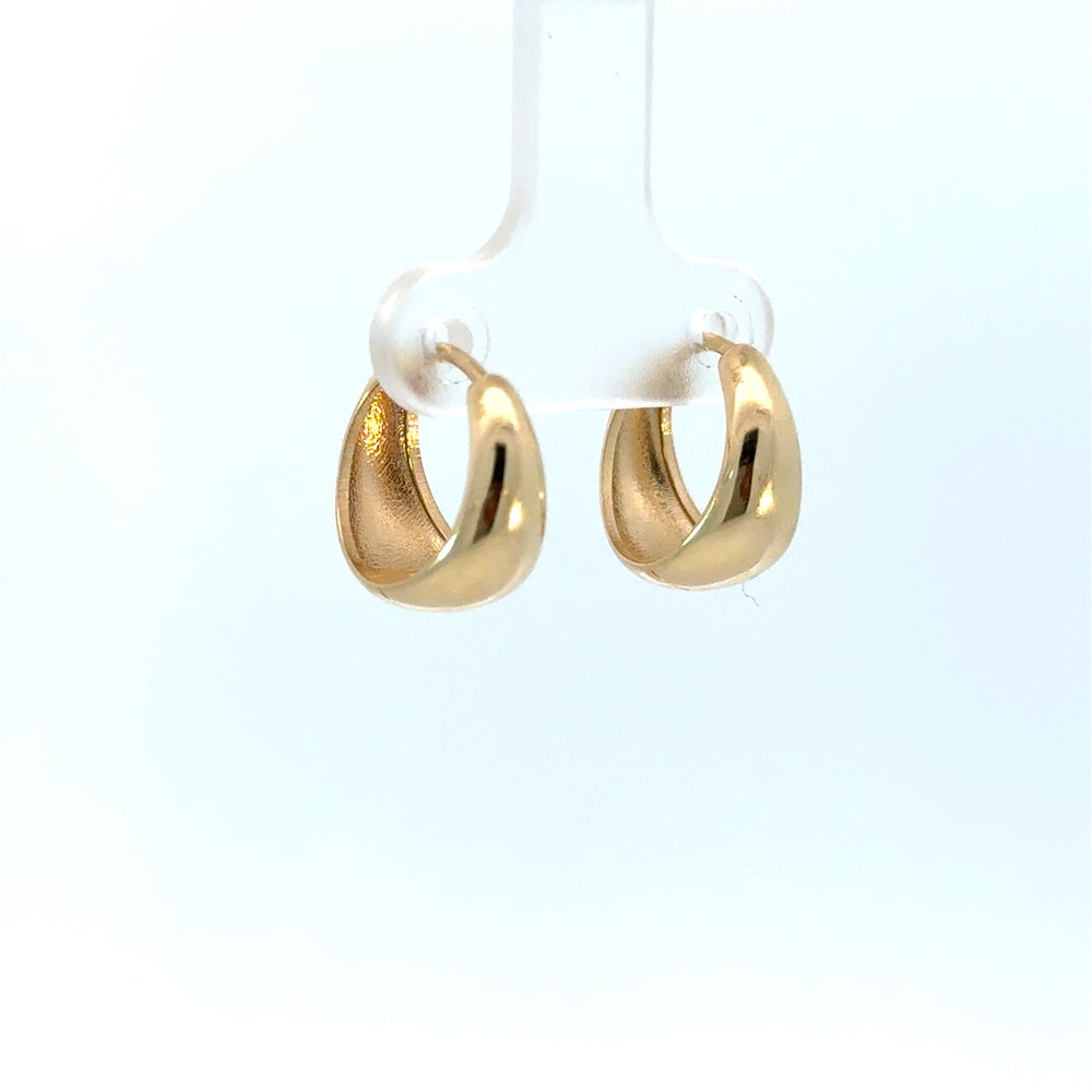 Shaped Huggie Hoops