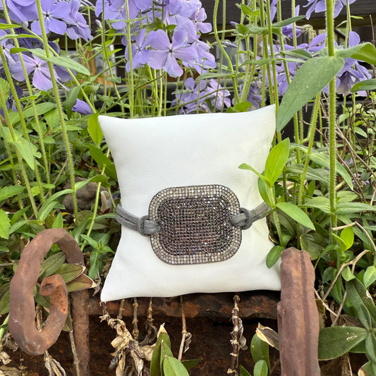 Black and White Diamond Cuff