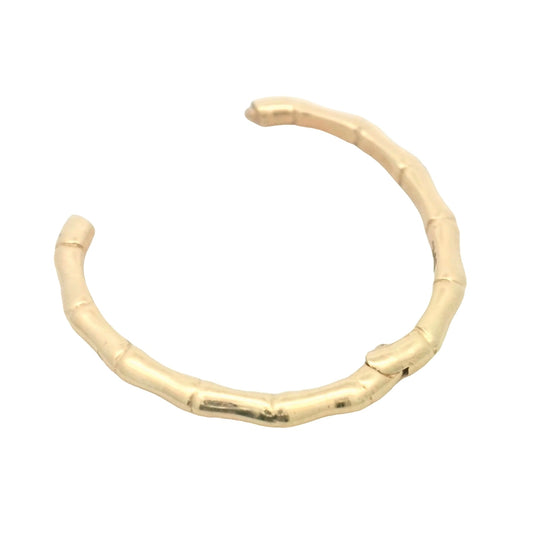 14K Gold Bamboo Clasp