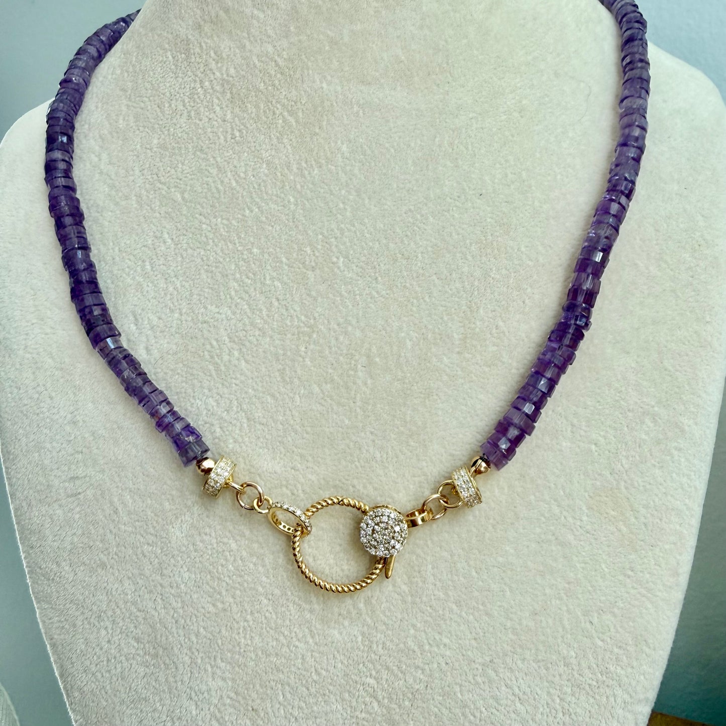 Amethyst Gold Necklace