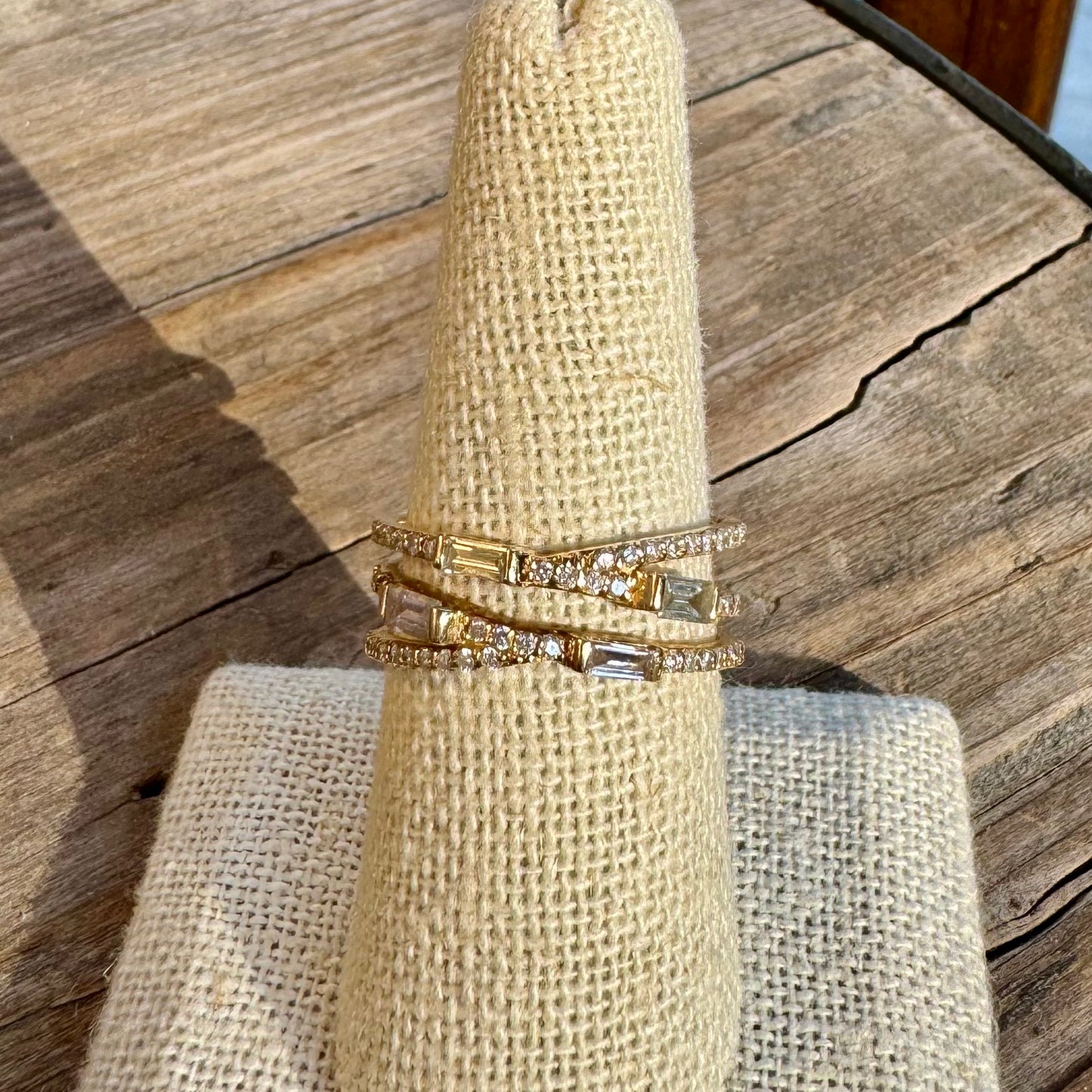 Baguette Diamond Wrap Ring