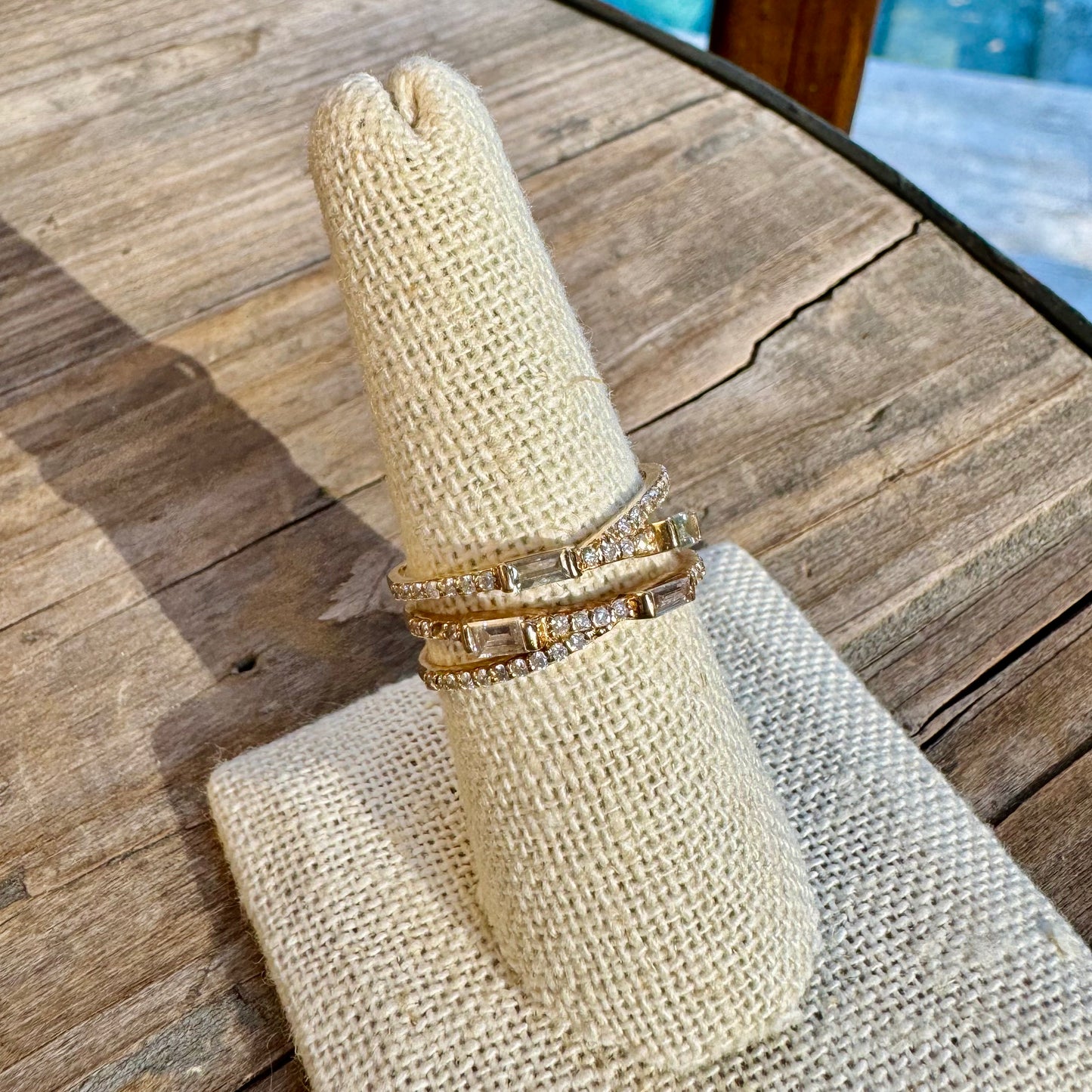Baguette Diamond Wrap Ring