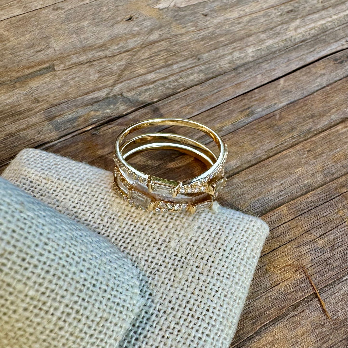Baguette Diamond Wrap Ring