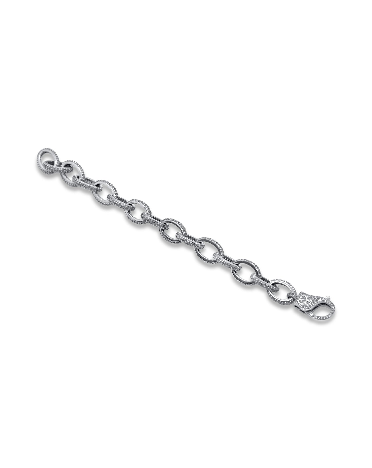 Pave link bracelet