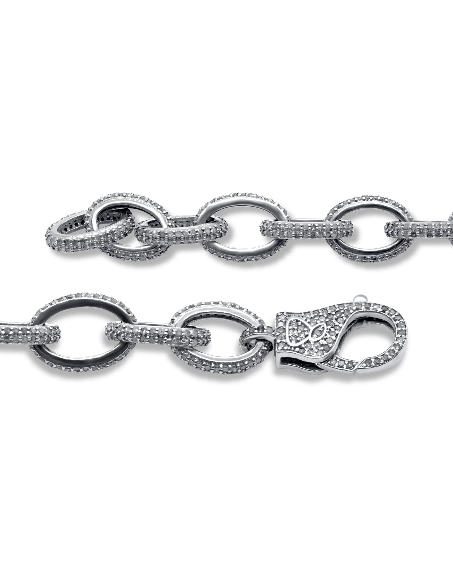 Pave link bracelet