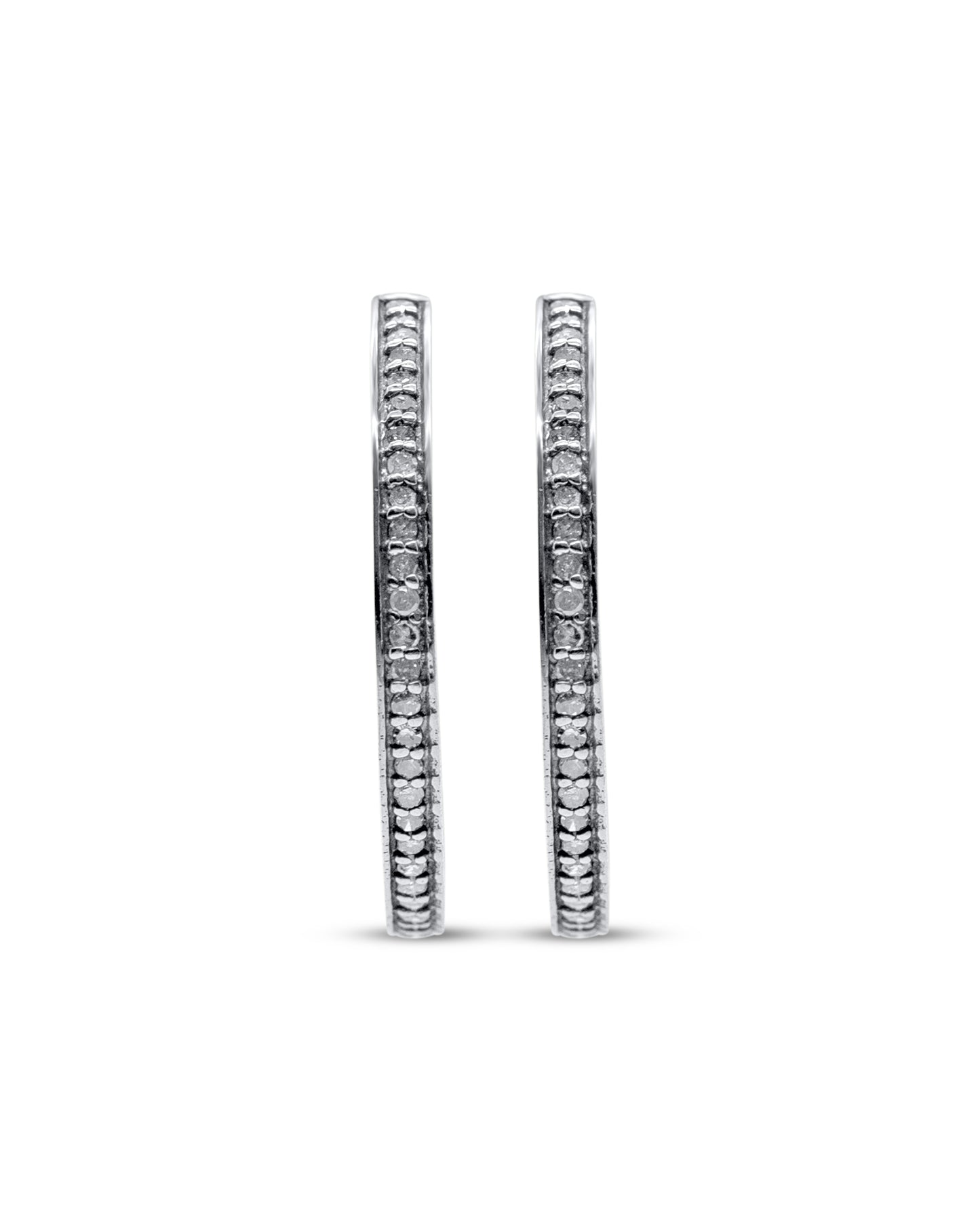 Inside Out Diamond Hoops