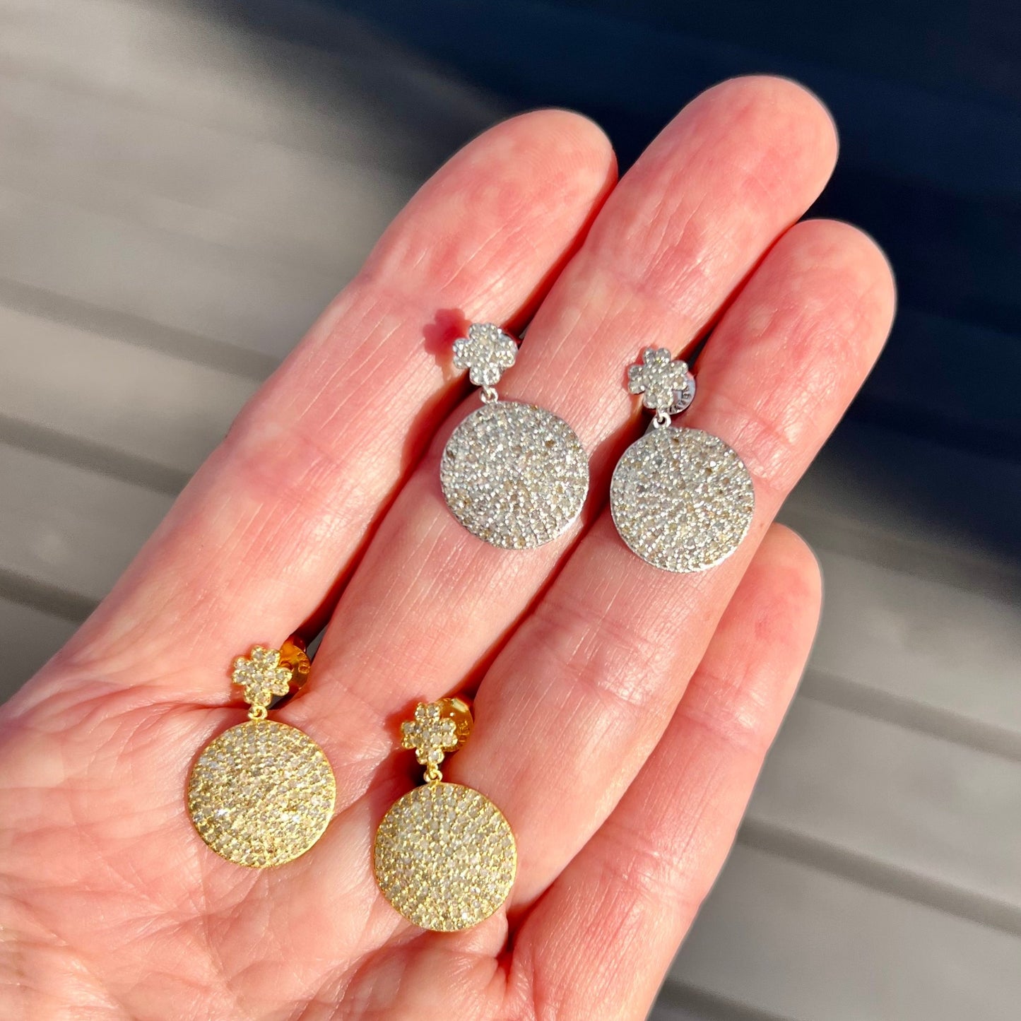 Cross Drop Earrings