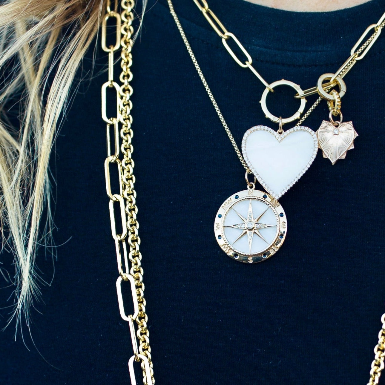 Mother of Pearl Heart