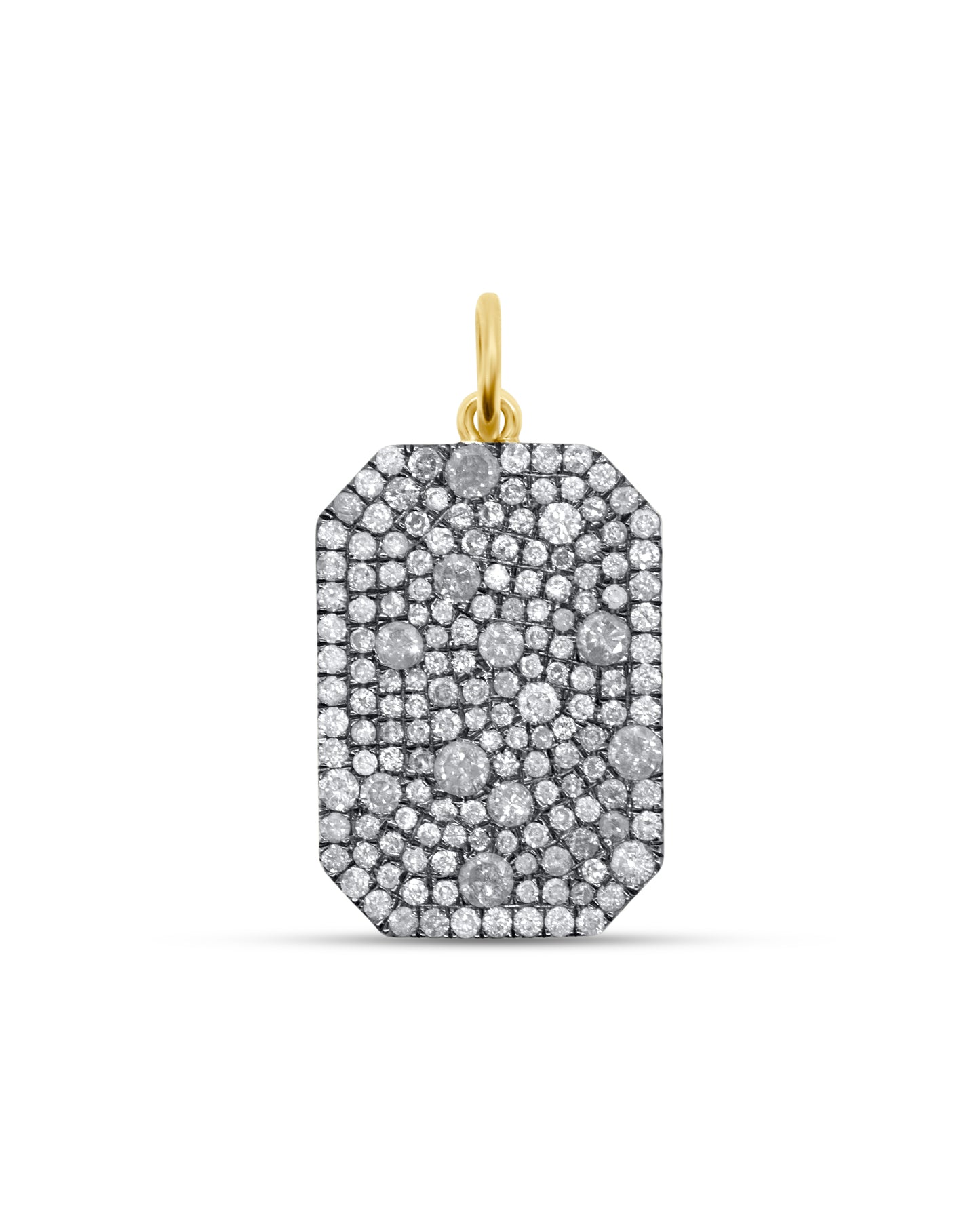 Multi Sized Diamond Dog Tag