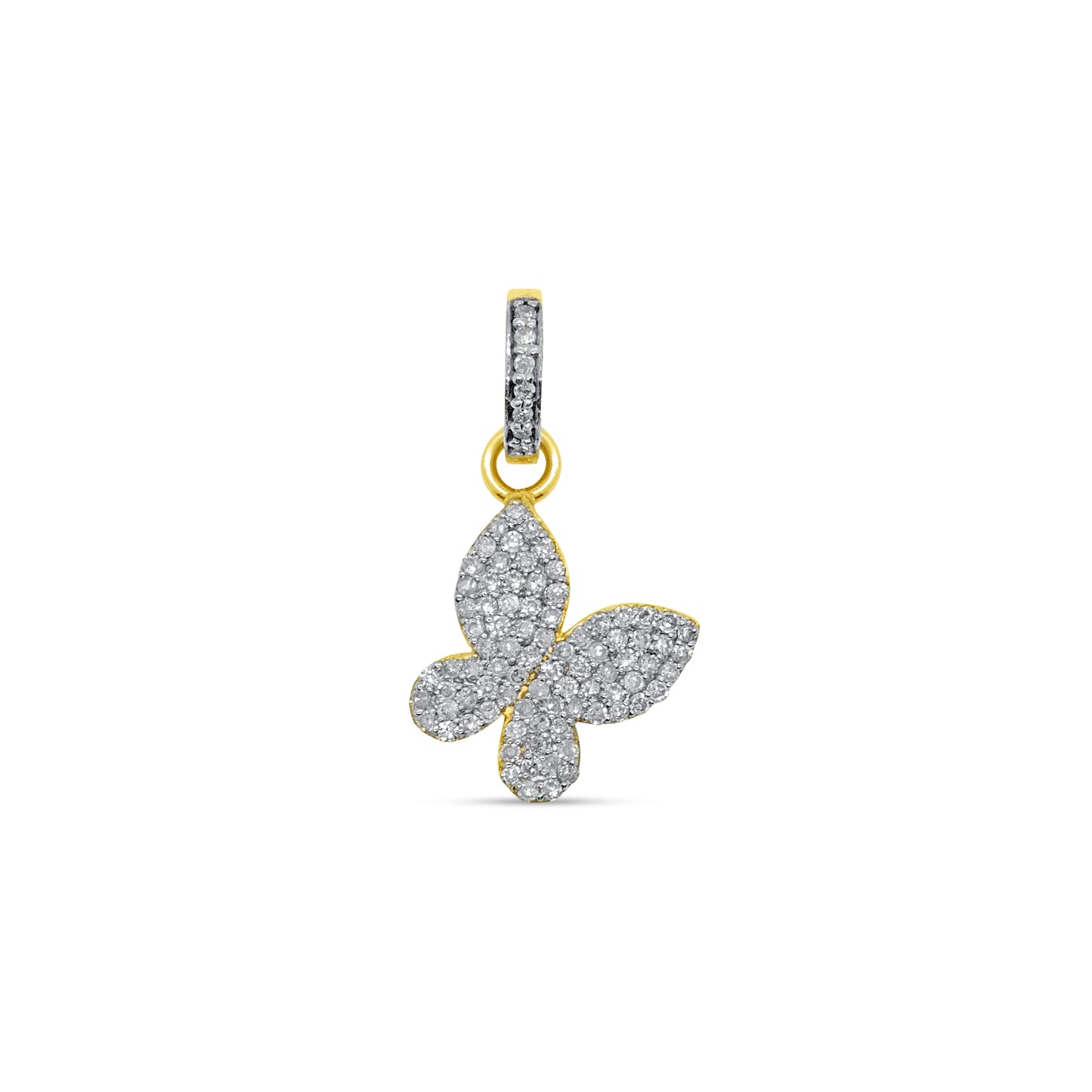 Pave Diamond Butterfly Pendant