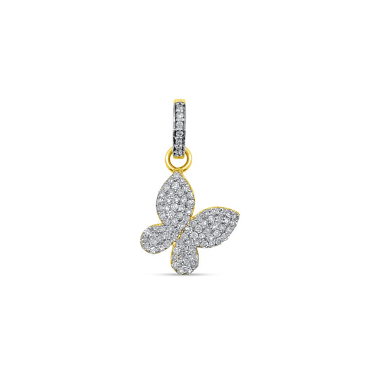 Pave Diamond Butterfly Pendant