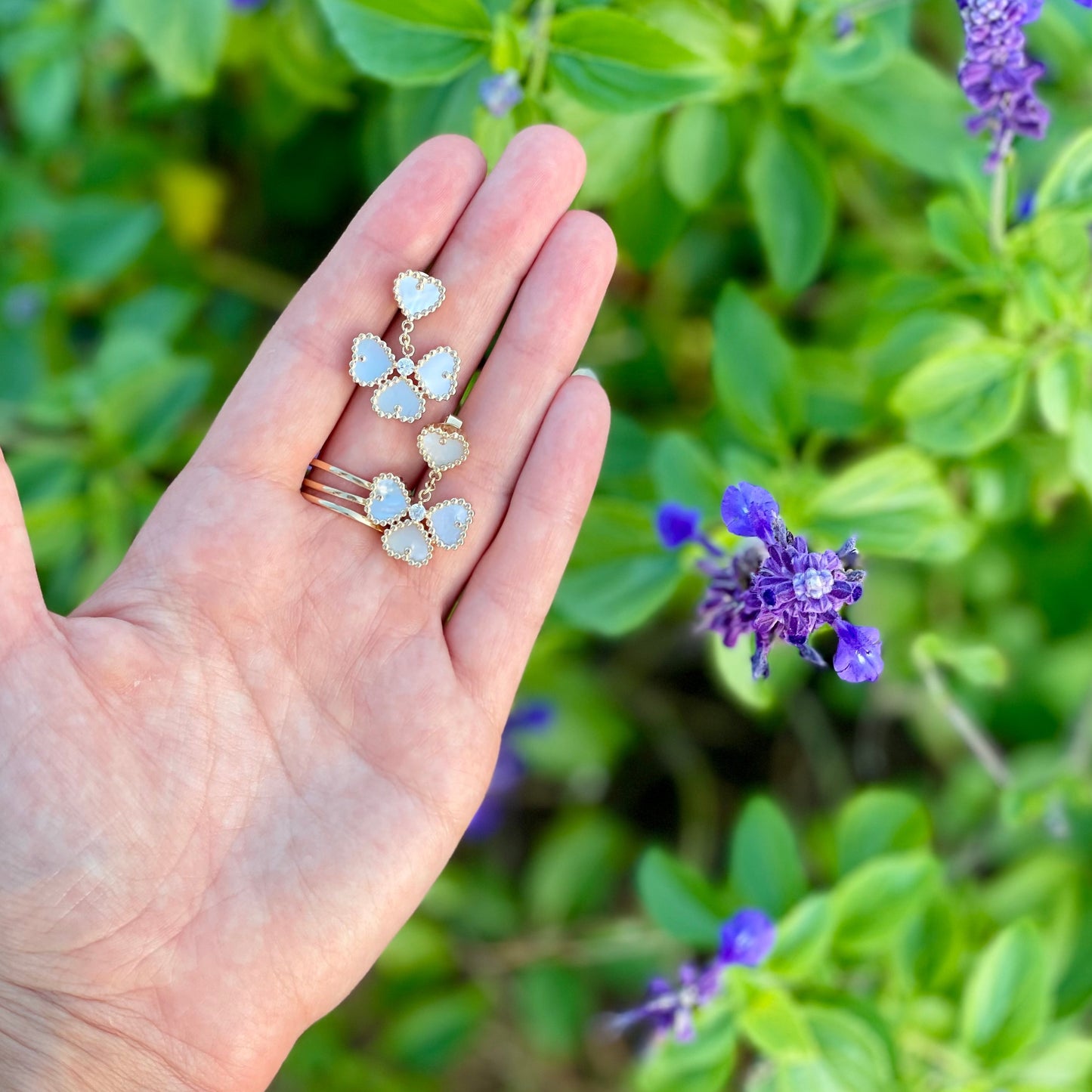 Mother of Pearl Hearts
