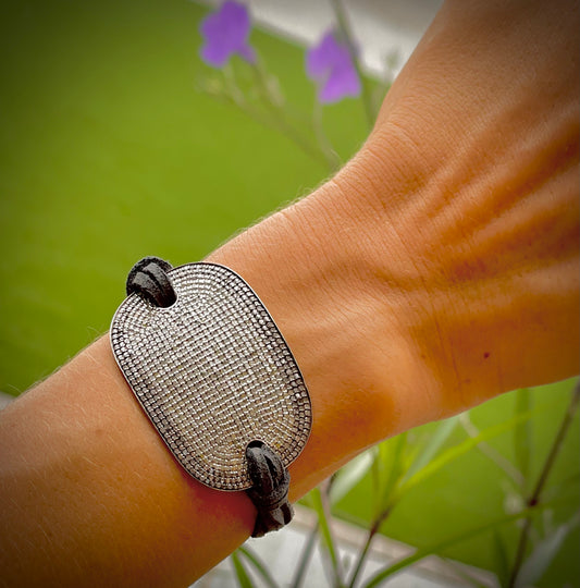 Diamond Oval Cuff