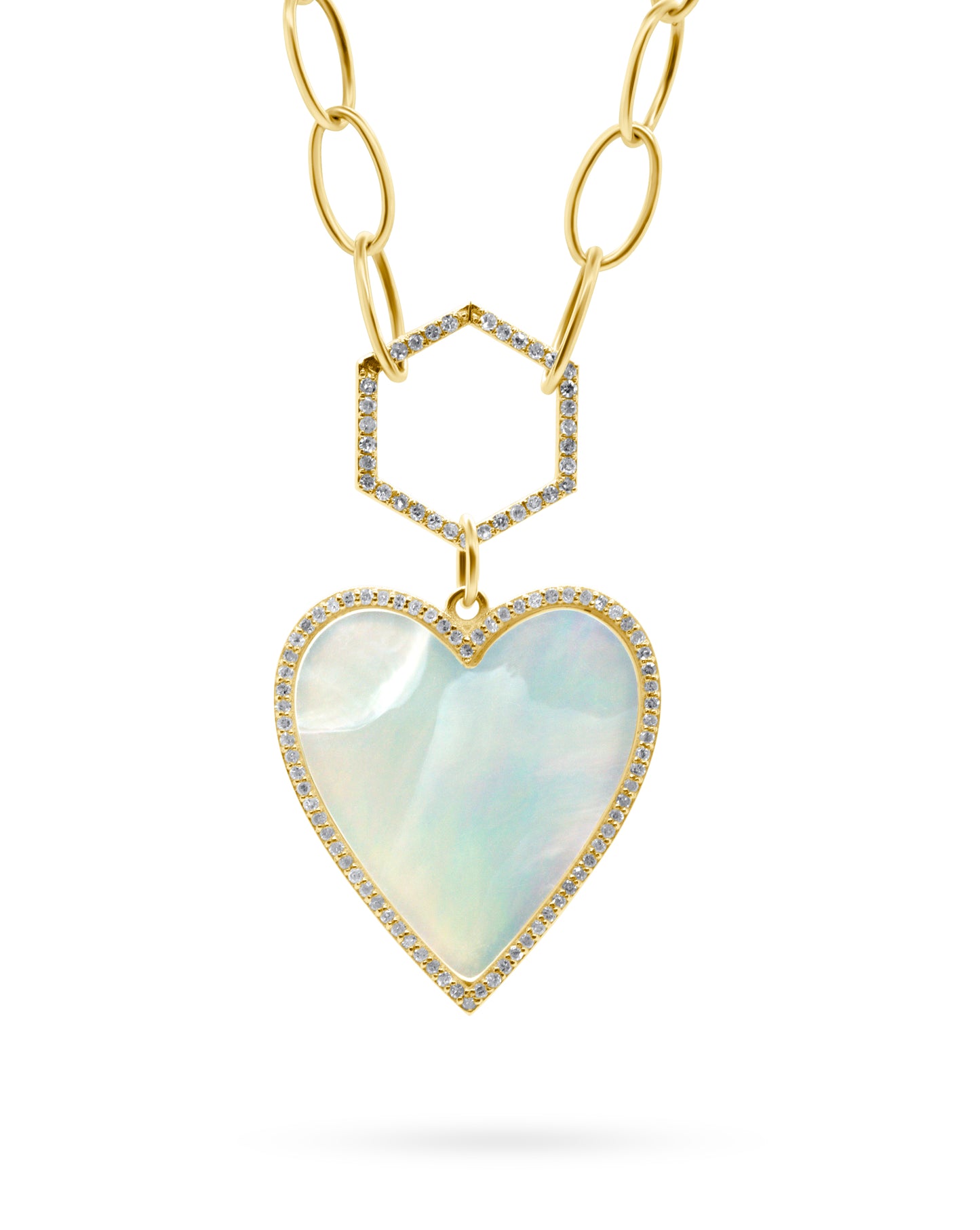 Mother of Pearl Heart