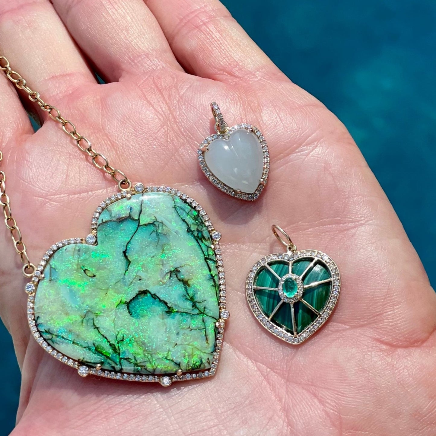 Opal Heart Necklace - Kirsten Dexter