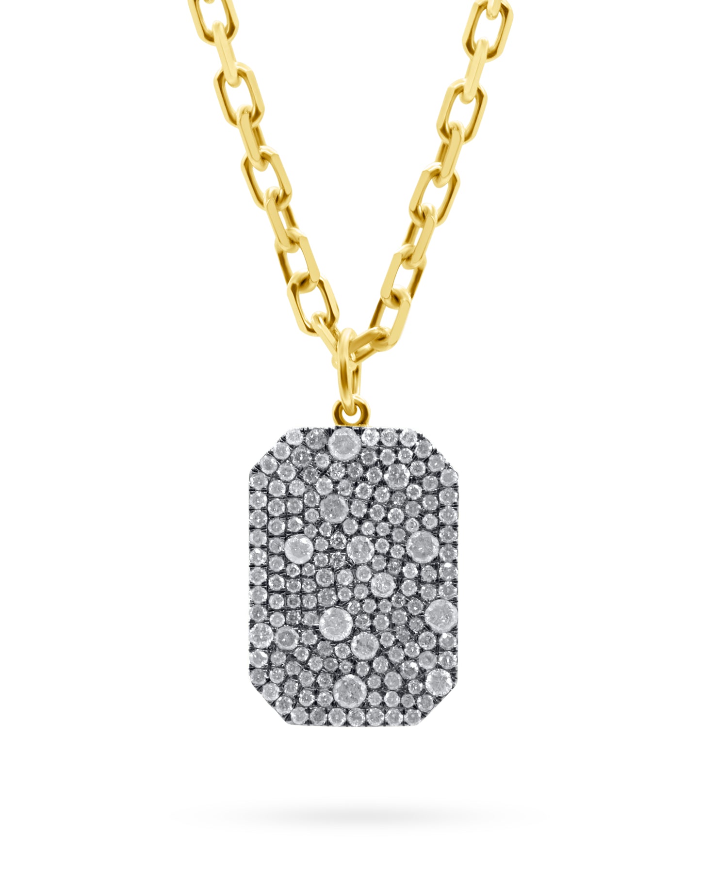 Multi Sized Diamond Dog Tag