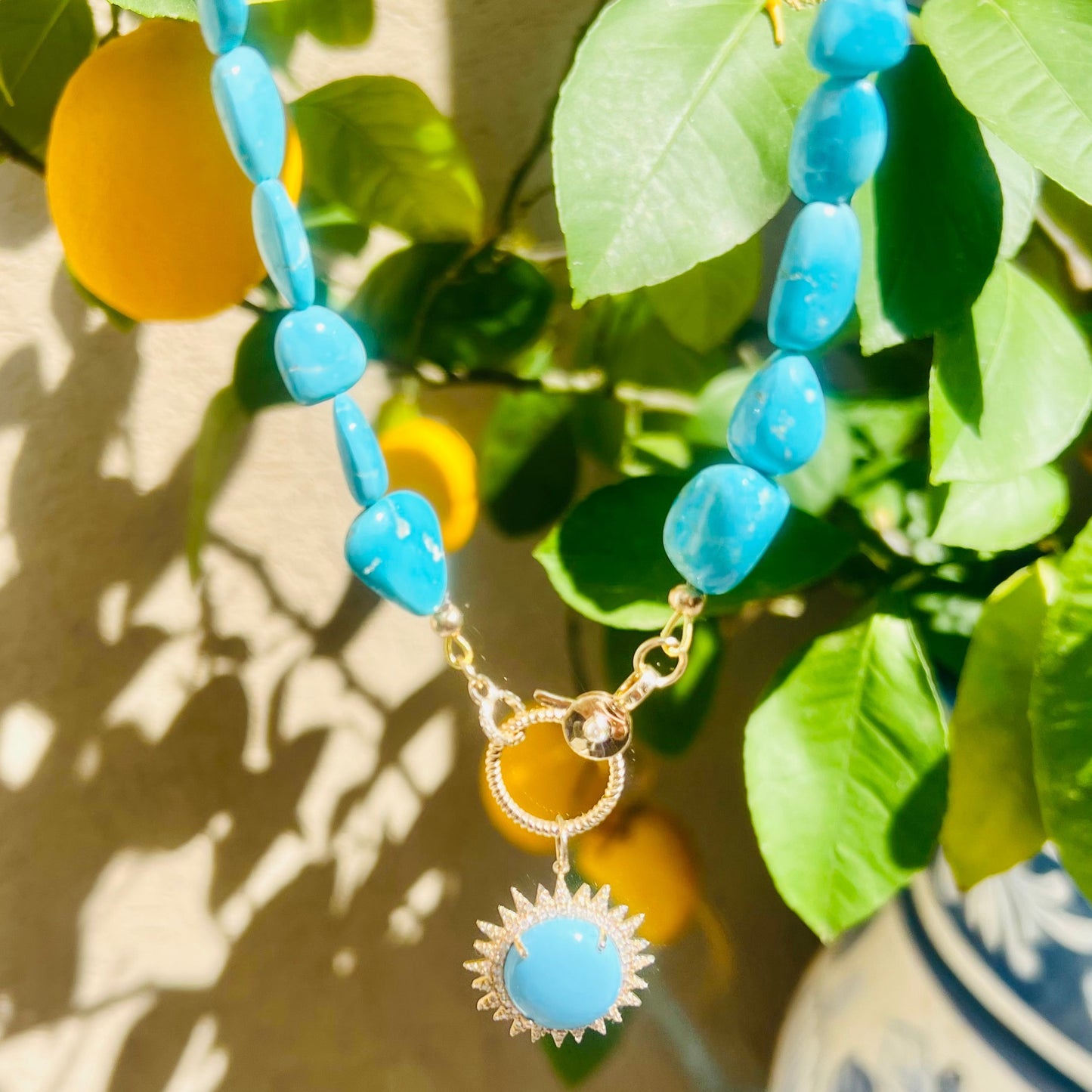Turquoise Nugget Necklace