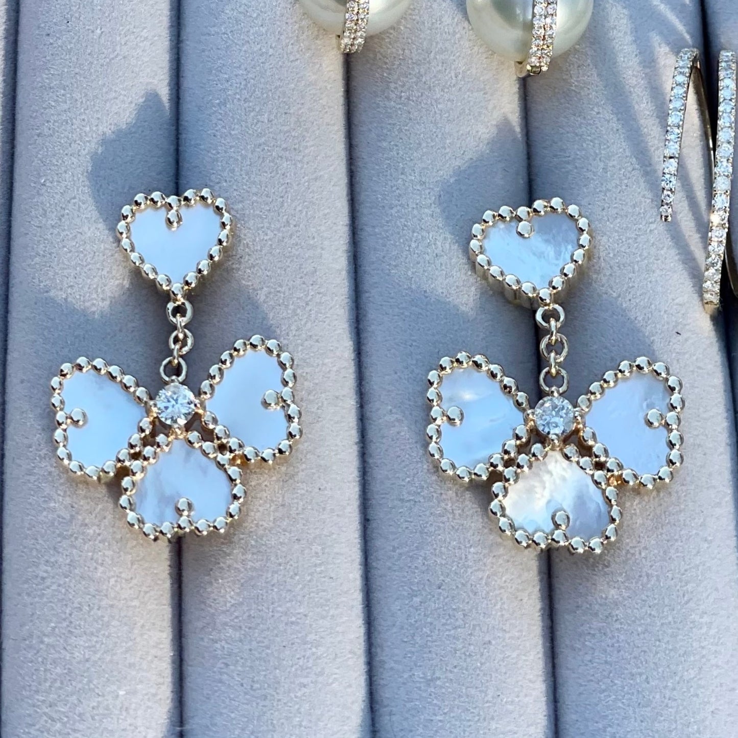 Mother of Pearl Hearts
