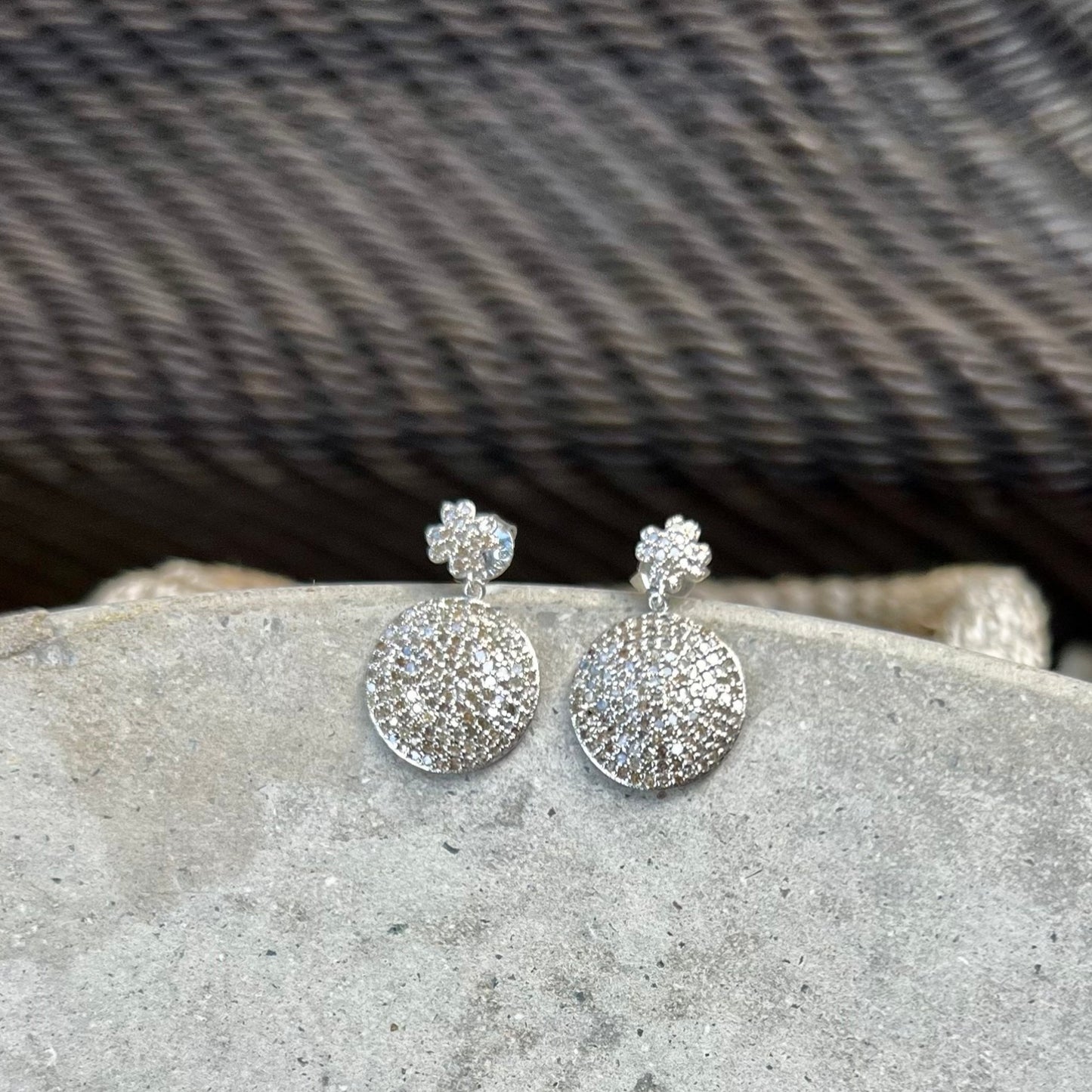 Cross Drop Earrings