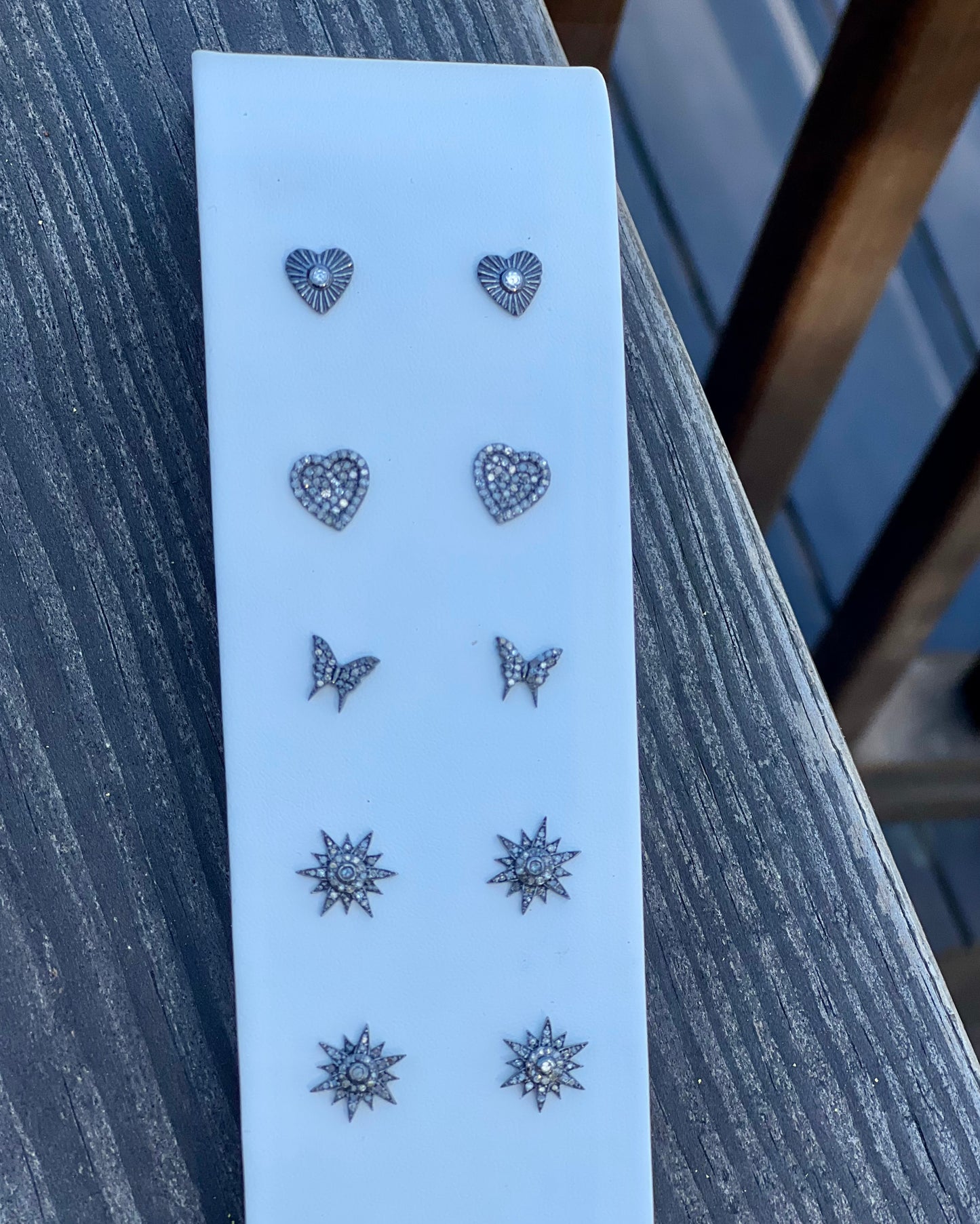 Ruffled Heart Earrings