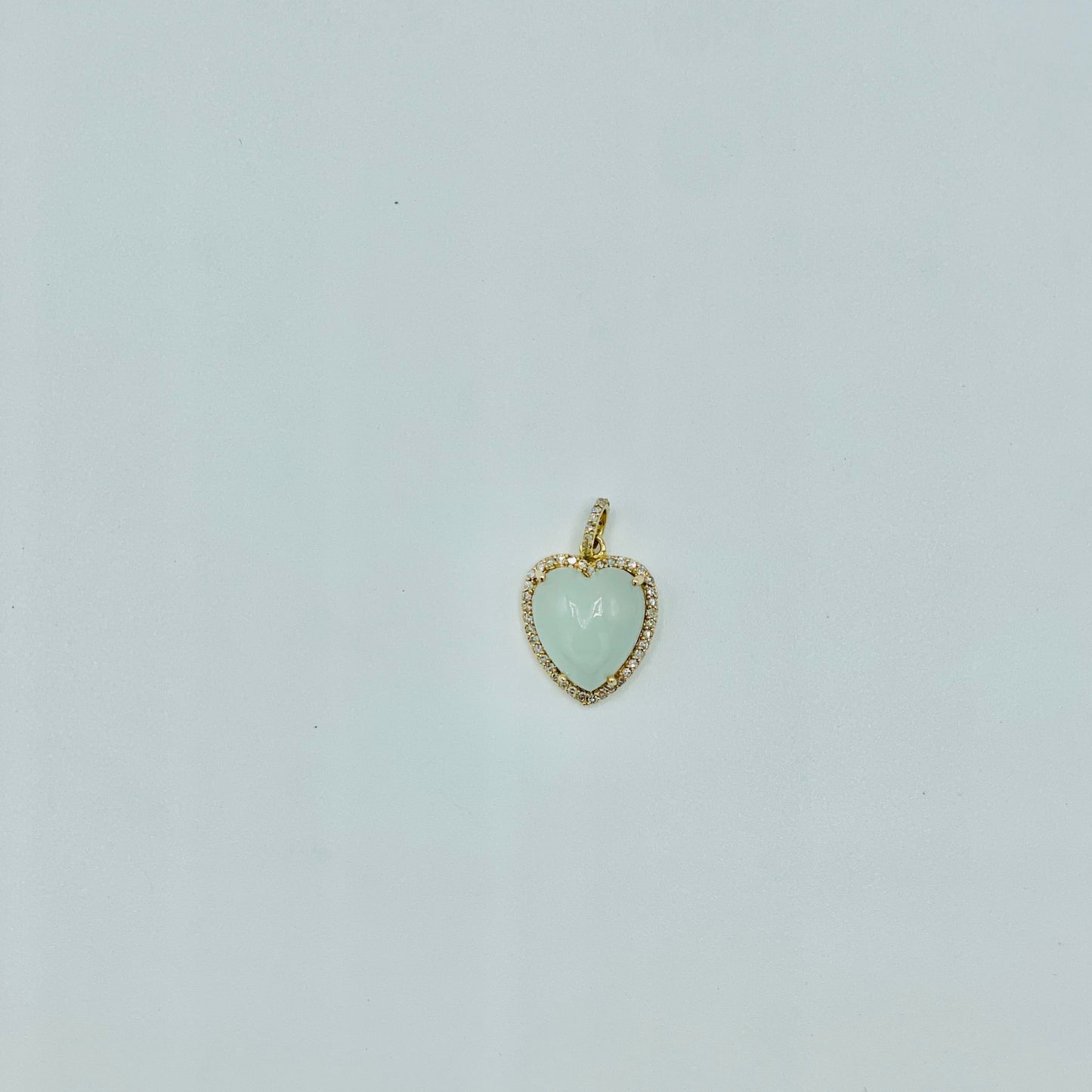 Carved Gemstone Heart Pendants