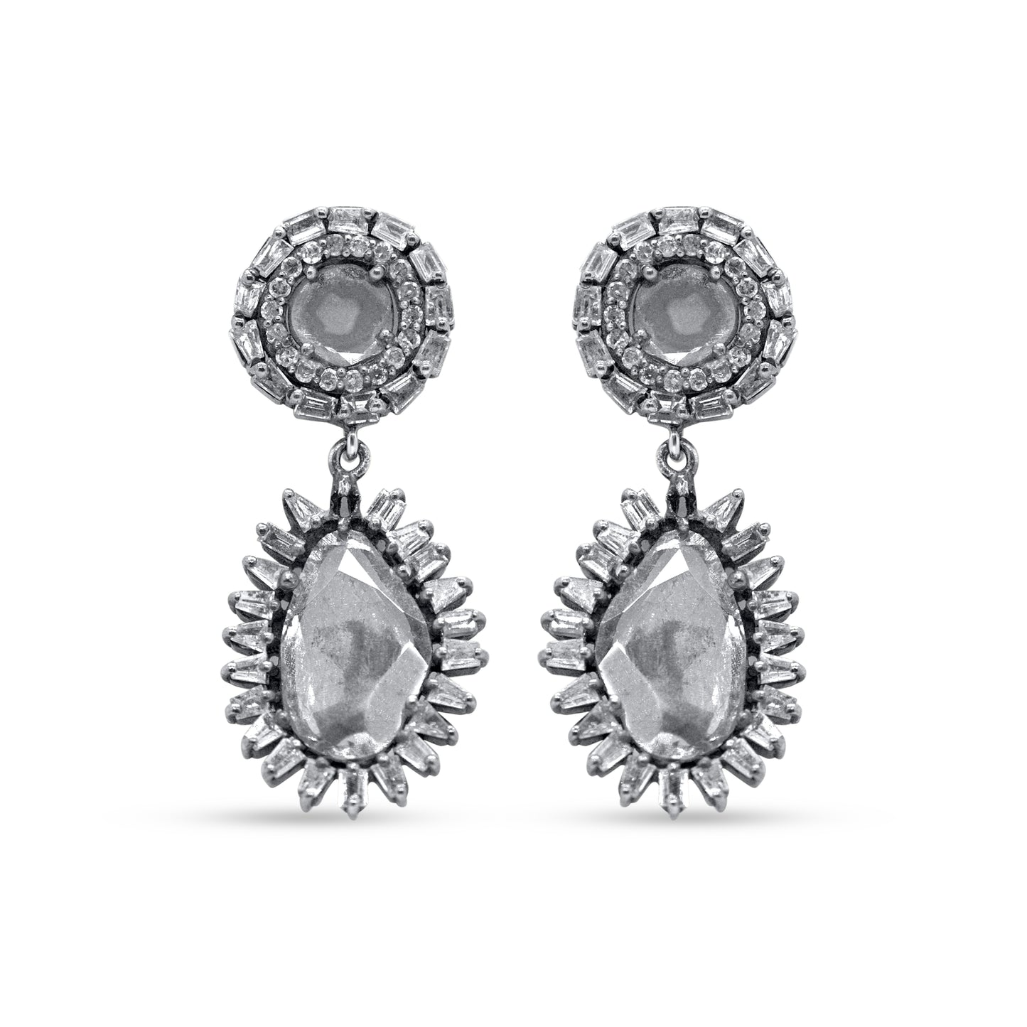 Sliced Diamond Earrings