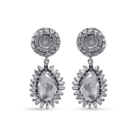 Sliced Diamond Earrings