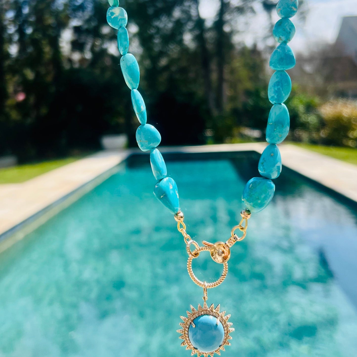 Turquoise Nugget Necklace