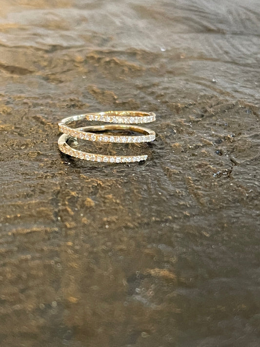 14K Gold Diamond Wrap Ring