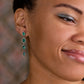 Gemstone Diamond Drop Earrings