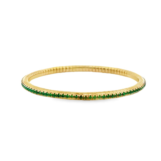 Emerald Tennis Stretch Bracelet