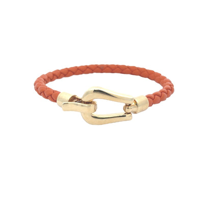 Leather Stirrup Bracelet