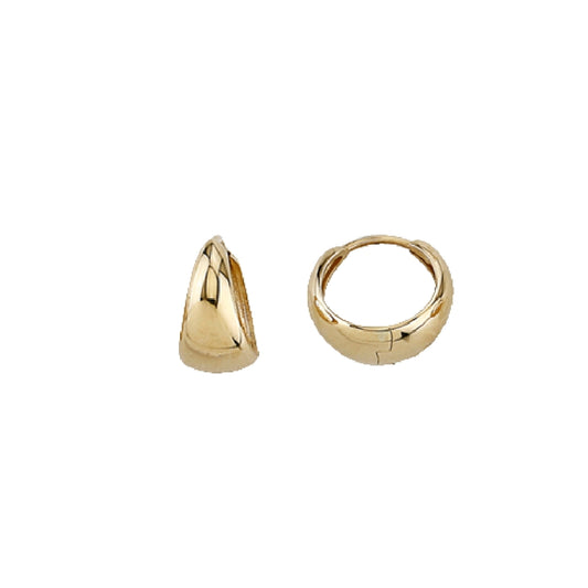 Shaped Huggie Hoops
