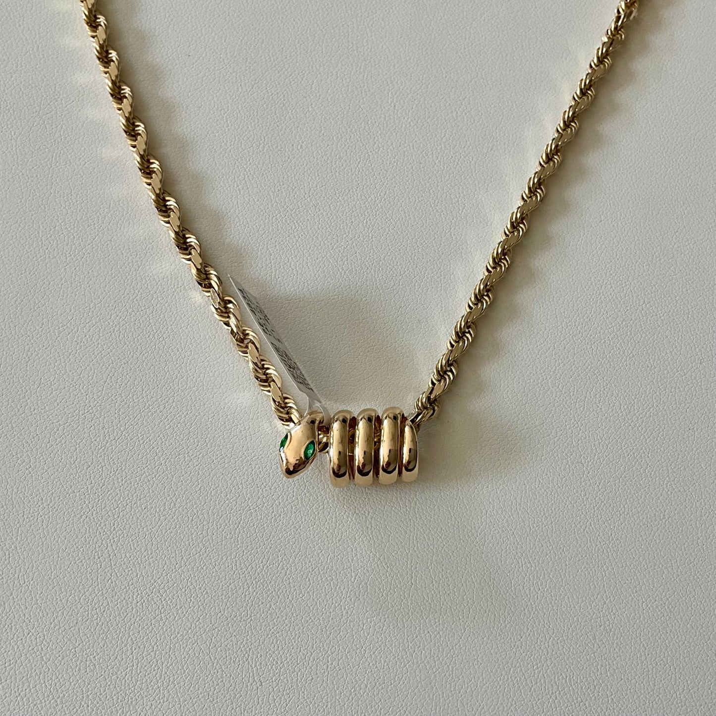 Emerald Snake Pendant