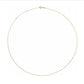 14K Gold Adjustable Cable Chain