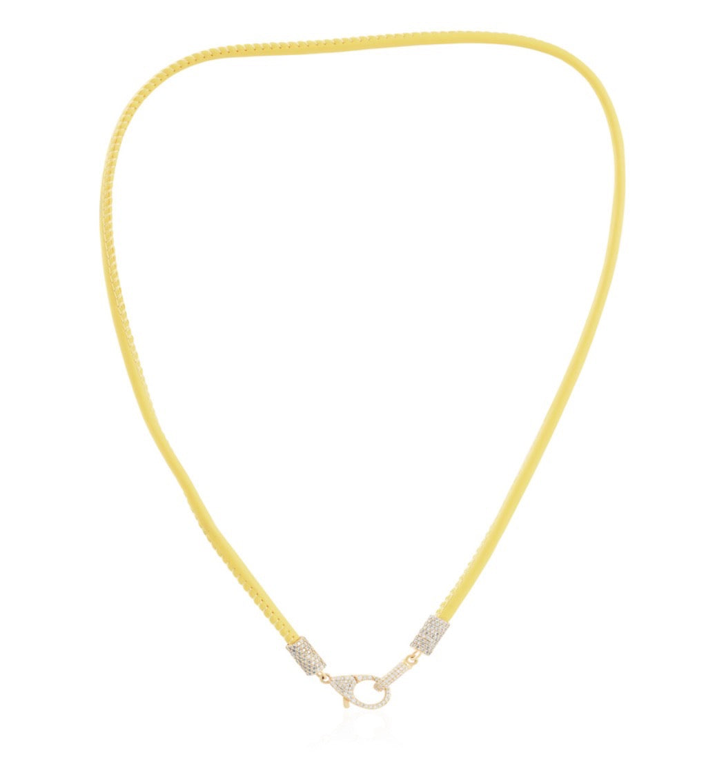 The Heirloom Leather & Diamond Cord