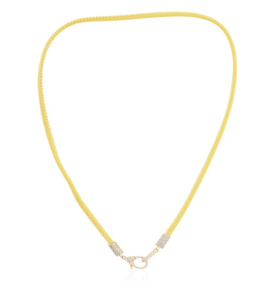 The Heirloom Leather & Diamond Cord