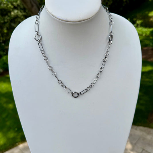 Adjustable Mixed Link Necklace