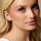 14K Gold Diamond Huggie Hoop Earrings