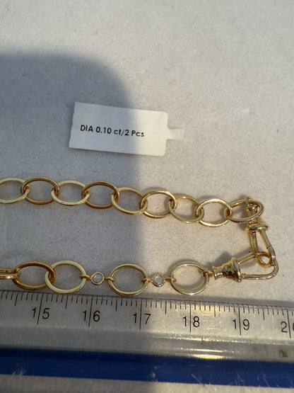 Diamond Double Clasp Chain