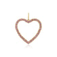 Baby Pink Sapphire Open Heart