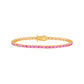 Oval Sapphire Tennis Bracelet