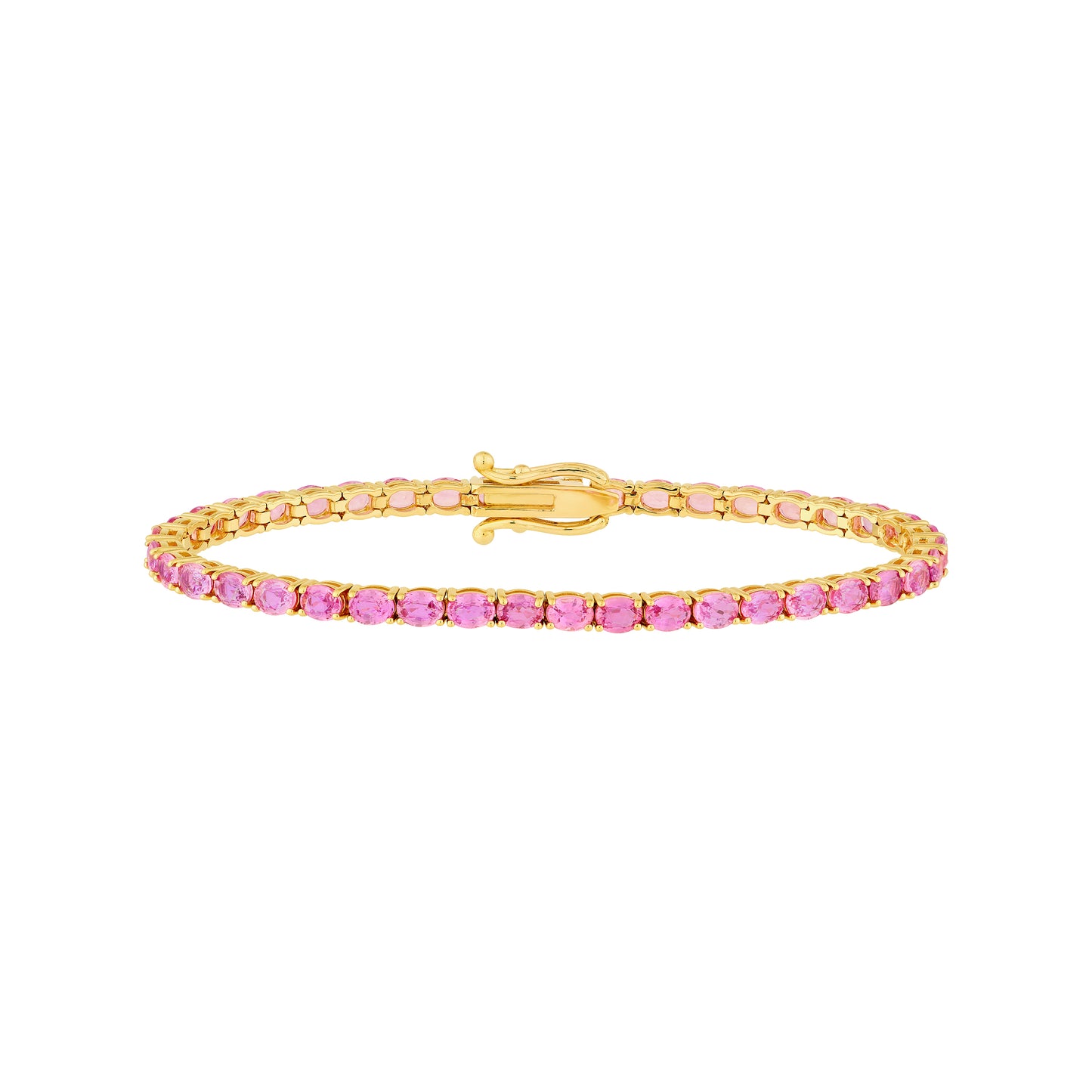 Oval Sapphire Tennis Bracelet