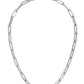 White Gold Paperclip Bracelet